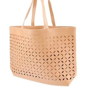 Oscar de la Renta Leather Tote New